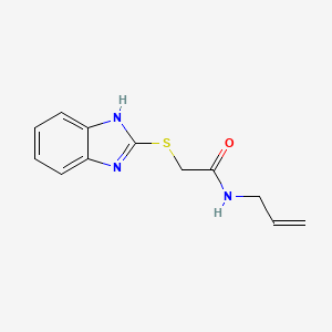 molecular formula C12H13N3OS B10890850 2-(1H-benzimidazol-2-ylsulfanyl)-N-(prop-2-en-1-yl)acetamide 