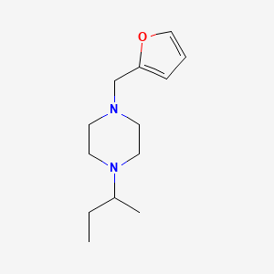 molecular formula C13H22N2O B10890924 1-(Butan-2-yl)-4-(furan-2-ylmethyl)piperazine 