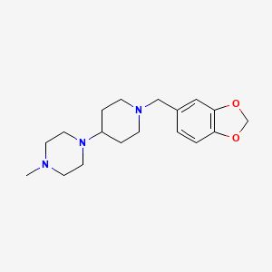 1-[1-(1,3-Benzodioxol-5-ylmethyl)piperidin-4-yl]-4-methylpiperazine