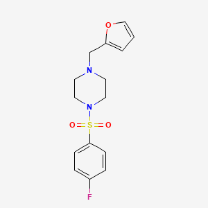 1-[(4-Fluorophenyl)sulfonyl]-4-(furan-2-ylmethyl)piperazine