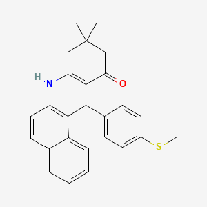 9,9-dimethyl-12-[4-(methylsulfanyl)phenyl]-8,9,10,12-tetrahydrobenzo[a]acridin-11(7H)-one