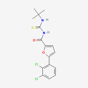 N-(tert-butylcarbamothioyl)-5-(2,3-dichlorophenyl)furan-2-carboxamide