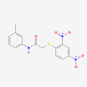 2-[(2,4-dinitrophenyl)sulfanyl]-N-(3-methylphenyl)acetamide