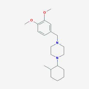 1-(3,4-Dimethoxybenzyl)-4-(2-methylcyclohexyl)piperazine