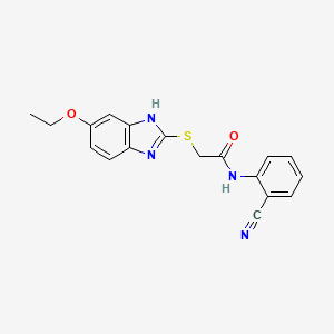 N-(2-cyanophenyl)-2-[(5-ethoxy-1H-benzimidazol-2-yl)sulfanyl]acetamide