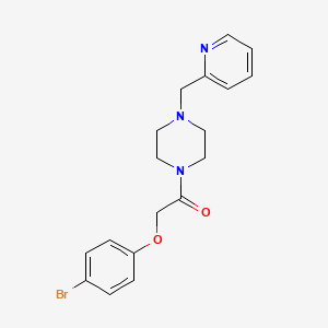 2-(4-Bromophenoxy)-1-[4-(pyridin-2-ylmethyl)piperazin-1-yl]ethanone