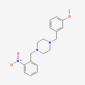 1-(3-Methoxybenzyl)-4-(2-nitrobenzyl)piperazine