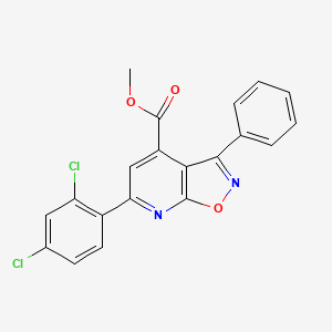 Methyl 6-(2,4-dichlorophenyl)-3-phenyl[1,2]oxazolo[5,4-b]pyridine-4-carboxylate