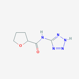 molecular formula C6H9N5O2 B10891128 N-(1H-tetrazol-5-yl)tetrahydrofuran-2-carboxamide 