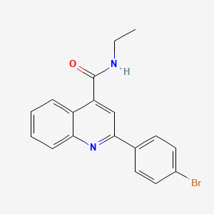 2-(4-bromophenyl)-N-ethylquinoline-4-carboxamide