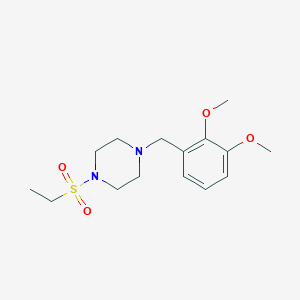 molecular formula C15H24N2O4S B10891168 1-(2,3-Dimethoxybenzyl)-4-(ethylsulfonyl)piperazine 