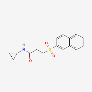 N-cyclopropyl-3-(naphthalen-2-ylsulfonyl)propanamide