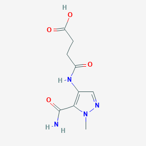 4-[(5-carbamoyl-1-methyl-1H-pyrazol-4-yl)amino]-4-oxobutanoic acid