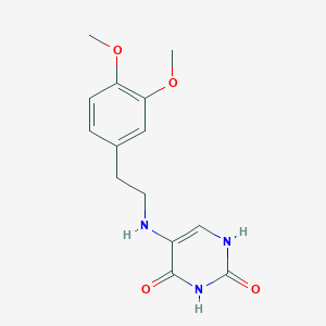 5-{[2-(3,4-dimethoxyphenyl)ethyl]amino}pyrimidine-2,4(1H,3H)-dione