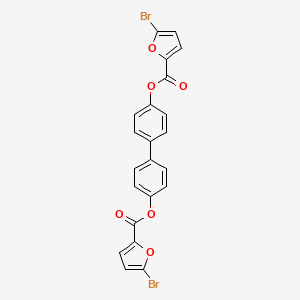 molecular formula C22H12Br2O6 B10891232 Biphenyl-4,4'-diyl bis(5-bromofuran-2-carboxylate) 