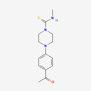 4-(4-acetylphenyl)-N-methylpiperazine-1-carbothioamide