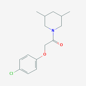 molecular formula C15H20ClNO2 B10891275 2-(4-Chlorophenoxy)-1-(3,5-dimethylpiperidin-1-yl)ethanone 