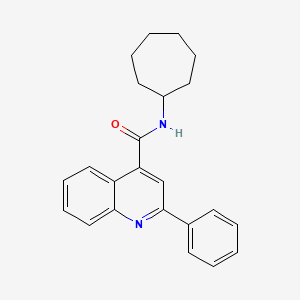 N-cycloheptyl-2-phenylquinoline-4-carboxamide