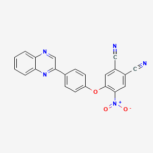 4-Nitro-5-[4-(quinoxalin-2-yl)phenoxy]benzene-1,2-dicarbonitrile