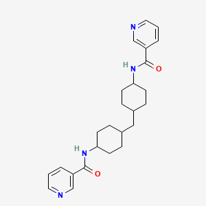 N-(4-{[4-(pyridine-3-amido)cyclohexyl]methyl}cyclohexyl)pyridine-3-carboxamide