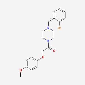 molecular formula C20H23BrN2O3 B10891326 1-[4-(2-Bromobenzyl)piperazin-1-yl]-2-(4-methoxyphenoxy)ethanone 