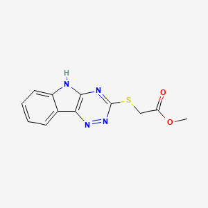 methyl 2-(5H-[1,2,4]triazino[5,6-b]indol-3-ylsulfanyl)acetate