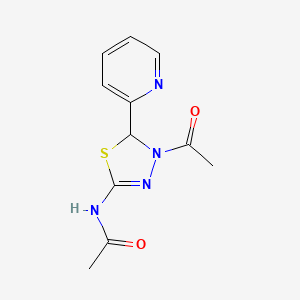 N-(3-acetyl-2-pyridin-2-yl-2H-1,3,4-thiadiazol-5-yl)acetamide