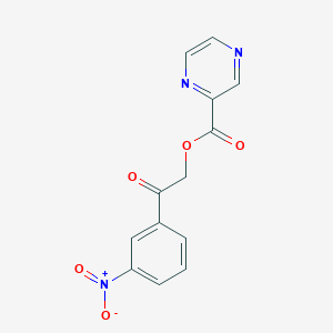 2-(3-Nitrophenyl)-2-oxoethyl pyrazine-2-carboxylate