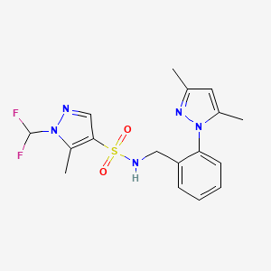 1-(difluoromethyl)-N-[2-(3,5-dimethyl-1H-pyrazol-1-yl)benzyl]-5-methyl-1H-pyrazole-4-sulfonamide