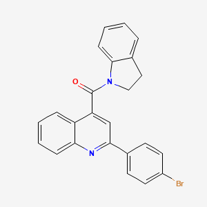 molecular formula C24H17BrN2O B10891460 [2-(4-bromophenyl)quinolin-4-yl](2,3-dihydro-1H-indol-1-yl)methanone 