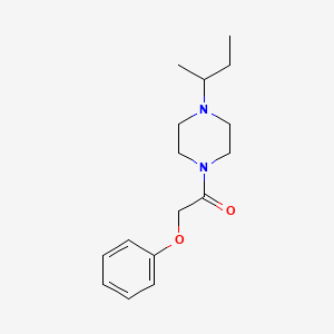 molecular formula C16H24N2O2 B10891462 1-[4-(Butan-2-yl)piperazin-1-yl]-2-phenoxyethanone 