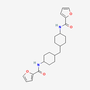 N-(4-{[4-(furan-2-amido)cyclohexyl]methyl}cyclohexyl)furan-2-carboxamide