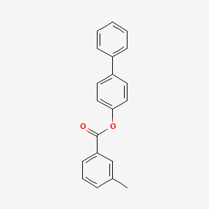 molecular formula C20H16O2 B10891577 Biphenyl-4-yl 3-methylbenzoate 