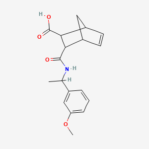 3-{[1-(3-Methoxyphenyl)ethyl]carbamoyl}bicyclo[2.2.1]hept-5-ene-2-carboxylic acid