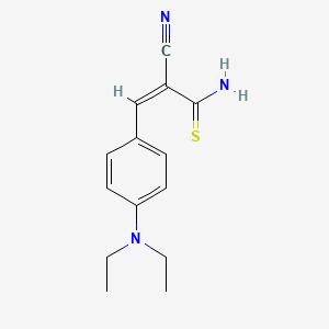 (Z)-2-Cyano-3-[4-(diethylamino)phenyl]-2-propenethioamide