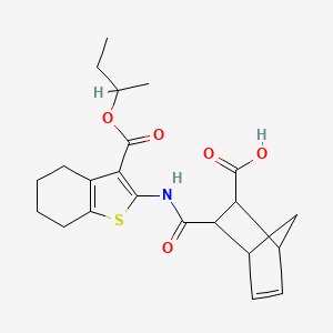 3-({3-[(Butan-2-yloxy)carbonyl]-4,5,6,7-tetrahydro-1-benzothiophen-2-yl}carbamoyl)bicyclo[2.2.1]hept-5-ene-2-carboxylic acid