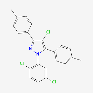 4-chloro-1-(2,5-dichlorophenyl)-3,5-bis(4-methylphenyl)-1H-pyrazole