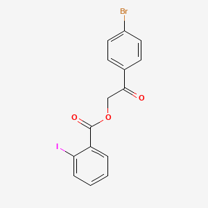 2-(4-Bromophenyl)-2-oxoethyl 2-iodobenzoate