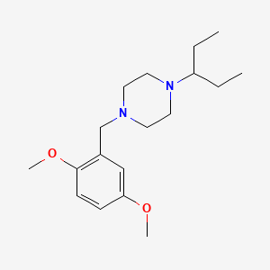 1-(2,5-Dimethoxybenzyl)-4-(pentan-3-yl)piperazine