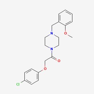 molecular formula C20H23ClN2O3 B10891669 2-(4-Chlorophenoxy)-1-[4-(2-methoxybenzyl)piperazin-1-yl]ethanone 