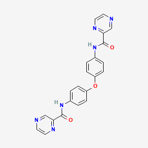 molecular formula C22H16N6O3 B10891714 N,N'-(oxydibenzene-4,1-diyl)dipyrazine-2-carboxamide 