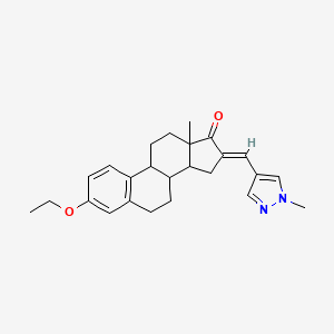 molecular formula C25H30N2O2 B10891760 (16E)-3-ethoxy-16-[(1-methyl-1H-pyrazol-4-yl)methylidene]estra-1(10),2,4-trien-17-one 