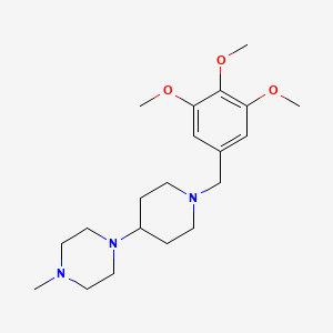 1-Methyl-4-[1-(3,4,5-trimethoxybenzyl)piperidin-4-yl]piperazine