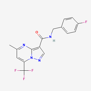 N-(4-fluorobenzyl)-5-methyl-7-(trifluoromethyl)pyrazolo[1,5-a]pyrimidine-3-carboxamide