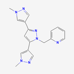 2-[[3,5-bis(1-methylpyrazol-4-yl)pyrazol-1-yl]methyl]pyridine