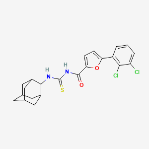 molecular formula C22H22Cl2N2O2S B10891839 N-(2-Adamantyl)-N'-{[5-(2,3-dichlorophenyl)-2-furyl]carbonyl}thiourea 