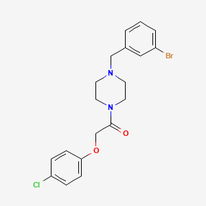 molecular formula C19H20BrClN2O2 B10891844 1-[4-(3-Bromobenzyl)piperazin-1-yl]-2-(4-chlorophenoxy)ethanone 