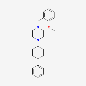 1-[(2-Methoxyphenyl)methyl]-4-(4-phenylcyclohexyl)piperazine