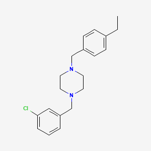 1-(3-Chlorobenzyl)-4-(4-ethylbenzyl)piperazine