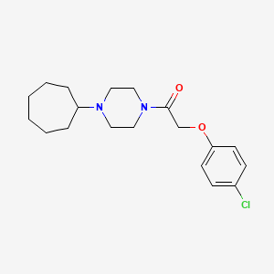 2-(4-Chlorophenoxy)-1-(4-cycloheptylpiperazin-1-yl)ethanone